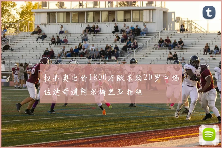 拉齐奥出价1800万欧求购20岁中场佐迪奇遭阿尔梅里亚拒绝